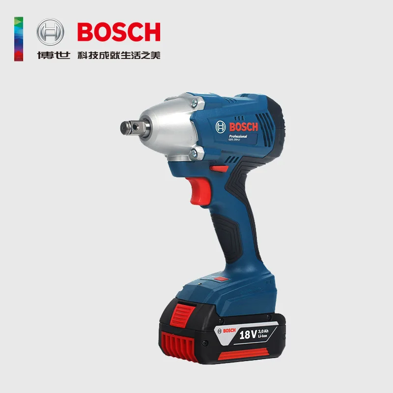 Bosch lithium battery impact electric wrench auto repair GDS250-LI German original powerful charging brushless electric air