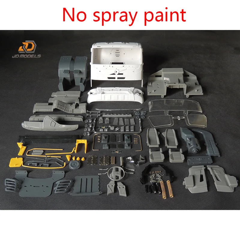 1:14th Scale Plastic Cockpit Body and Front/rear Lighting Systems for Tamiya RC Dump Truck for Volvo FMX JDMODEL DIY