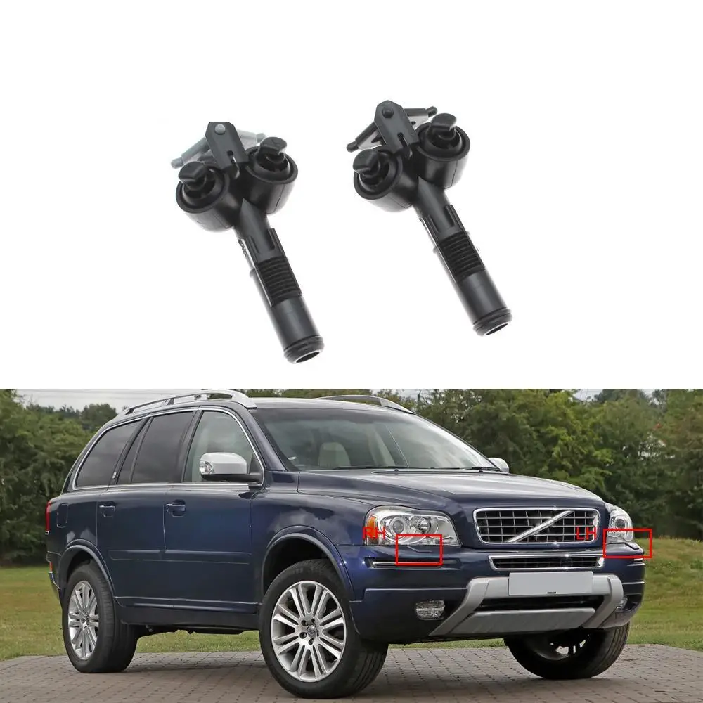 

Для Volvo XC90 2003 2004 2005 2006, передний бампер автомобиля, омыватель передней фары, распылительная насадка, струйный насос, правый и левый