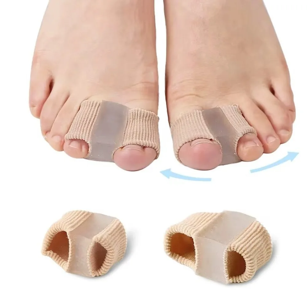 

New Silicone Two Toe Separator Adjuster Straightener Thumb Finger Correction Effective Feet Bone Thumb Adjuster Foot Care Tool