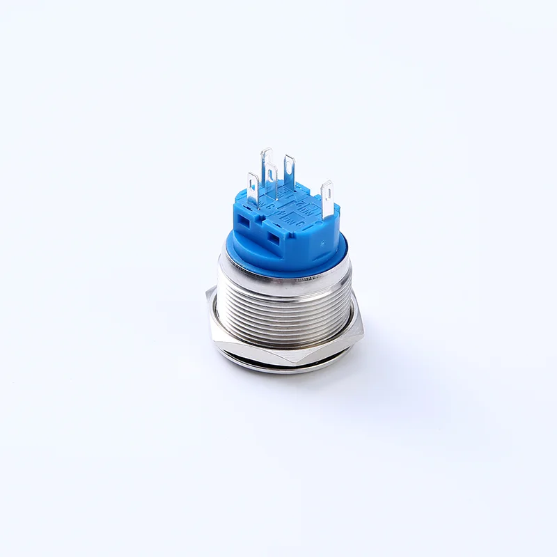 ELEWIND 30 مللي متر رمز الطاقة المسطحة زر معدني مع زر الضوء مفتاح القفل الذاتي تعديل السيارة #5