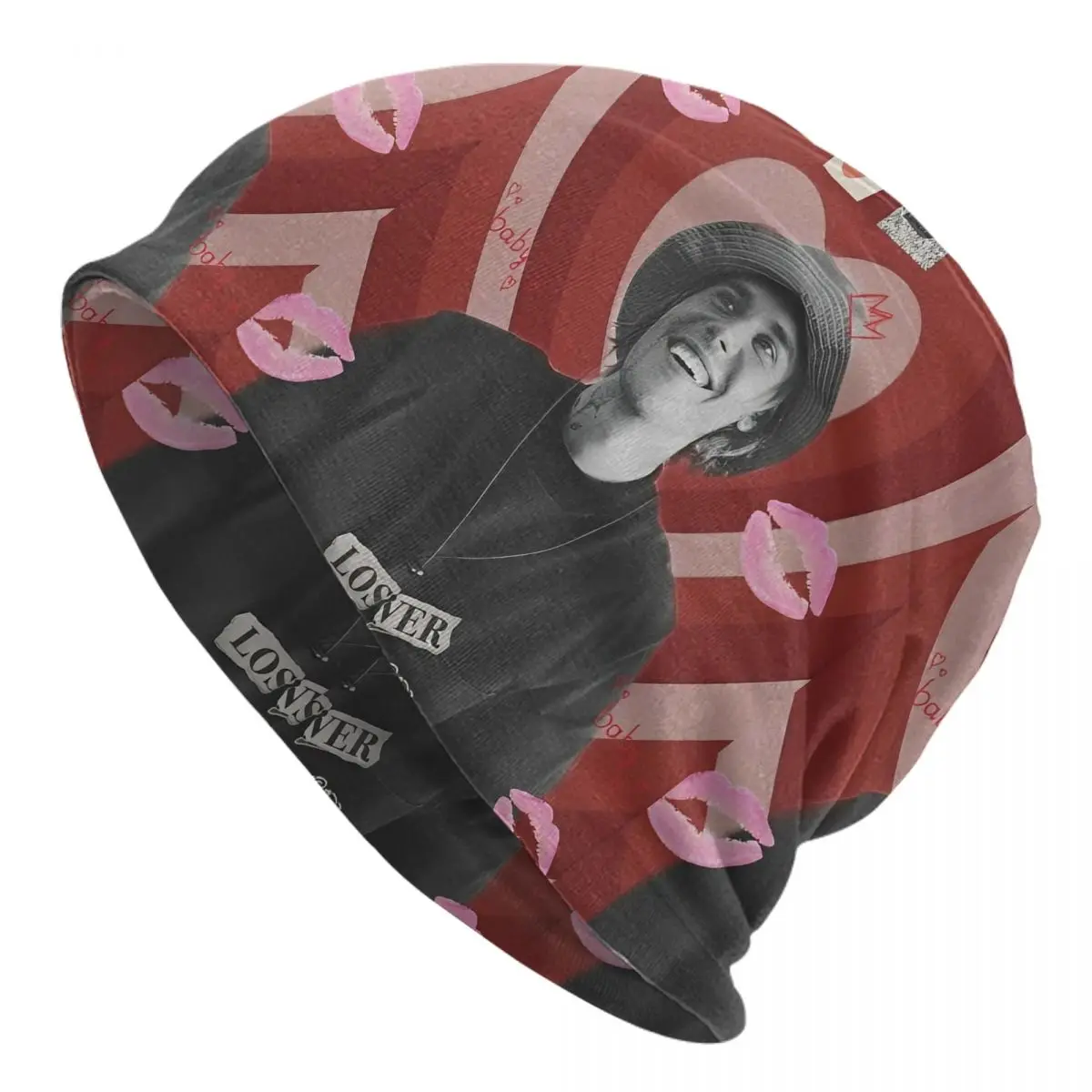 Justin Bieber Heart Bonnet Hat Fashion Street Skullies Beanies Hats Unisex Warm Multifunction Caps