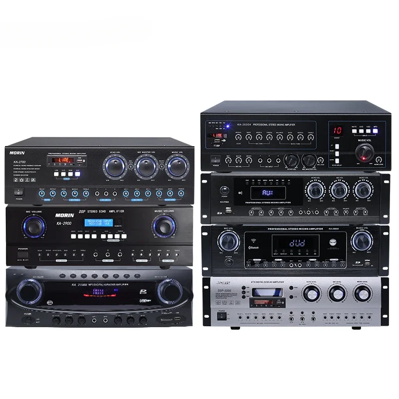 High Power Amplifier Bluetooth USB Stereo Karaoke Digital Professional Power Amplifier Audio