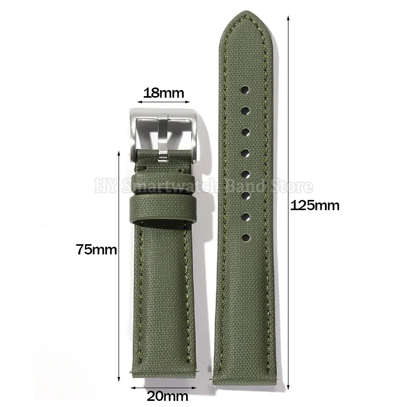20 مللي متر 22 مللي متر Sailcloth حزام ساعة نيلون ل Seiko لهواوي GT4/3/2 الإفراج السريع سوار مقاوم للماء للطي مشبك المعصم الفرقة