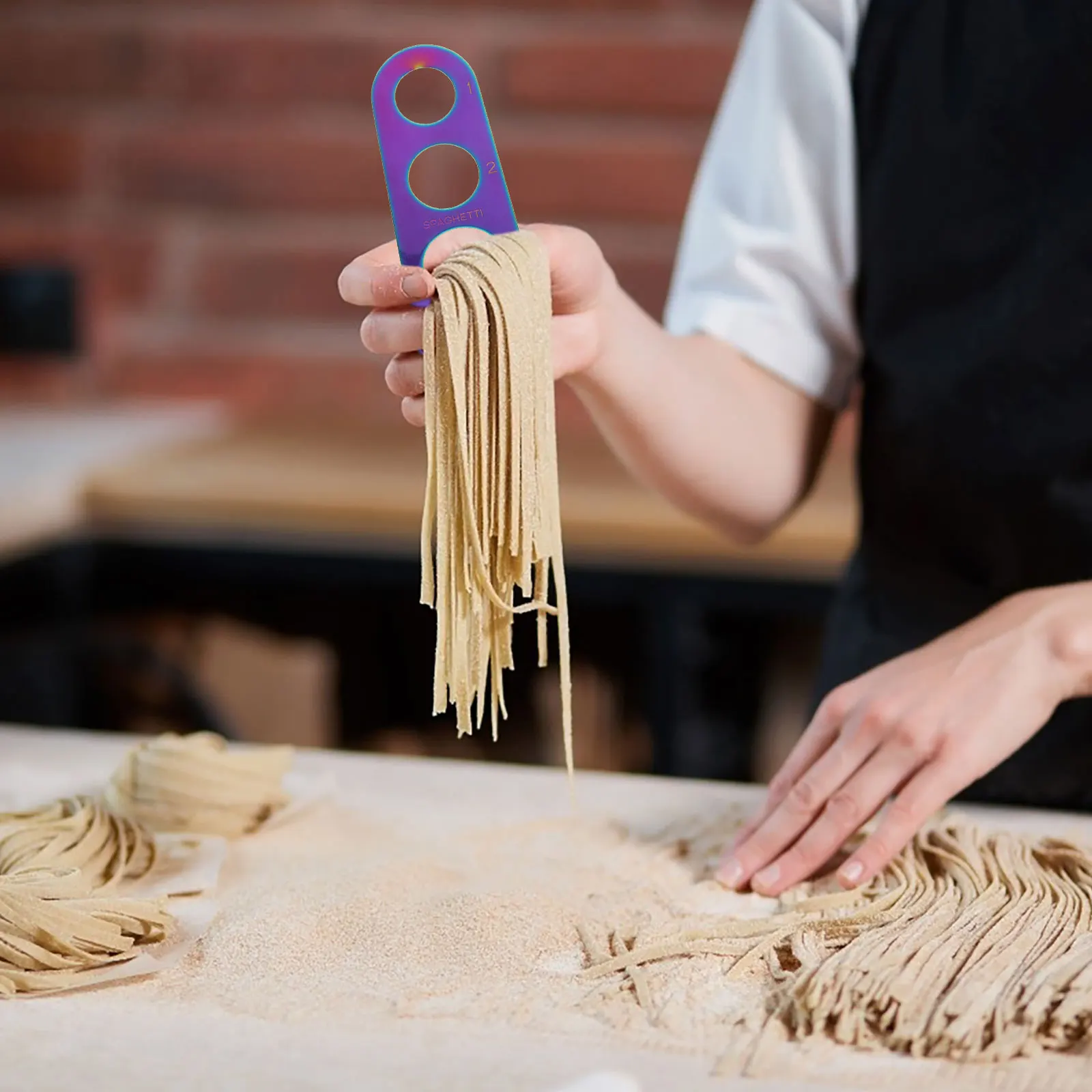 

Stainless Steel Pasta Measurer Tool Spaghetti Portion Control 4 Serving Sizes Kitchen Gadgets Compact Portable