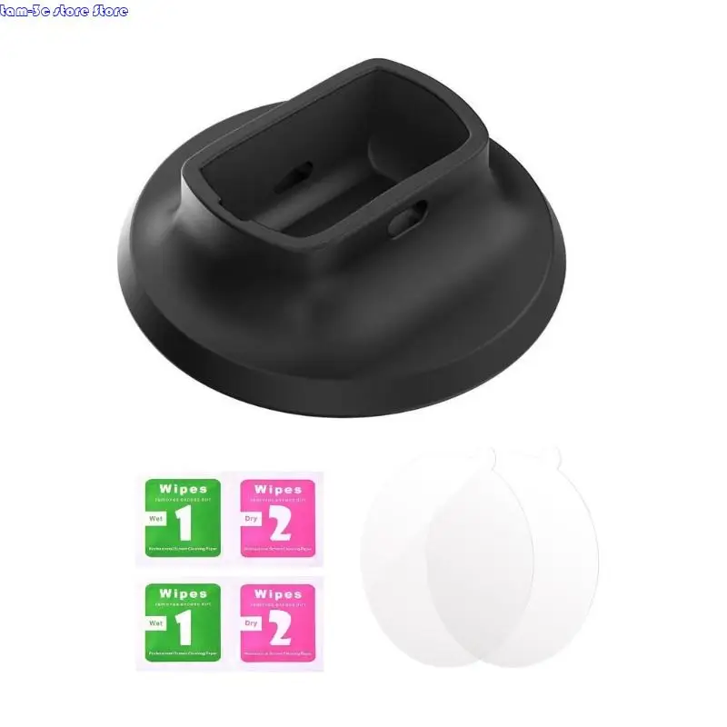 

D0UA Silicone Camera Base Scratch Proof For 360 Camera Desktop Adhesive Base Bracket Removable Washable Adhesive Mount