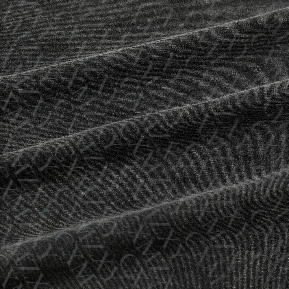 القطن خمر طباعة مجردة فضفاضة BF الرياح الهيكل العظمي قصيرة الأكمام الهيب هوب شارع العليا #2