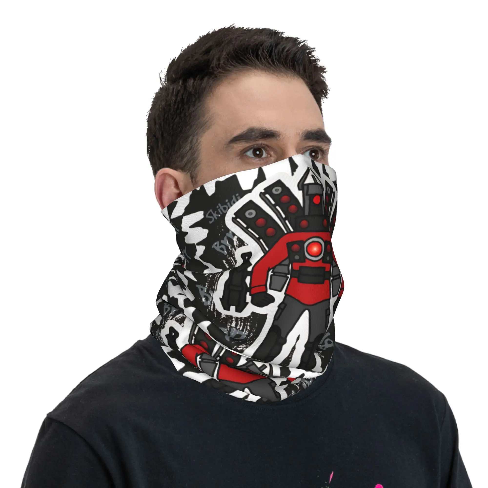 Skibidi toilet Titan Speakerman Bandana  Cool Balaclava Summer Running Travel UV Protection Mask Breathable Face Cover Mask