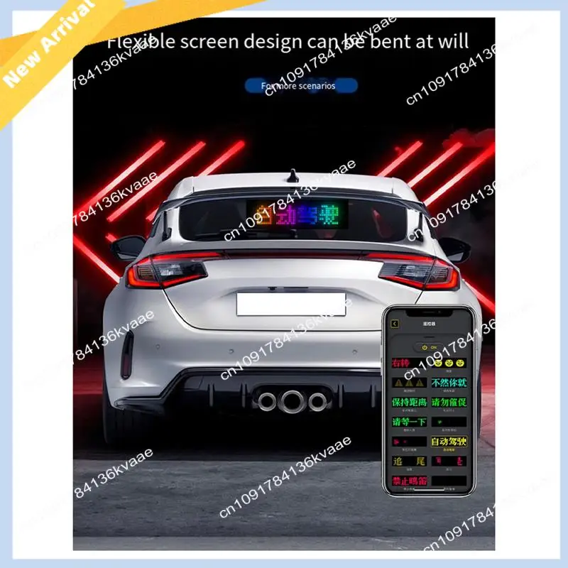 M01K LED-Matrix-Panel, programmierbarer flexibler Bildschirm, IP65, Anzeige, Animation, Nachricht, Scrollschild, APP-Steuerung, Autos, Shop-Bar