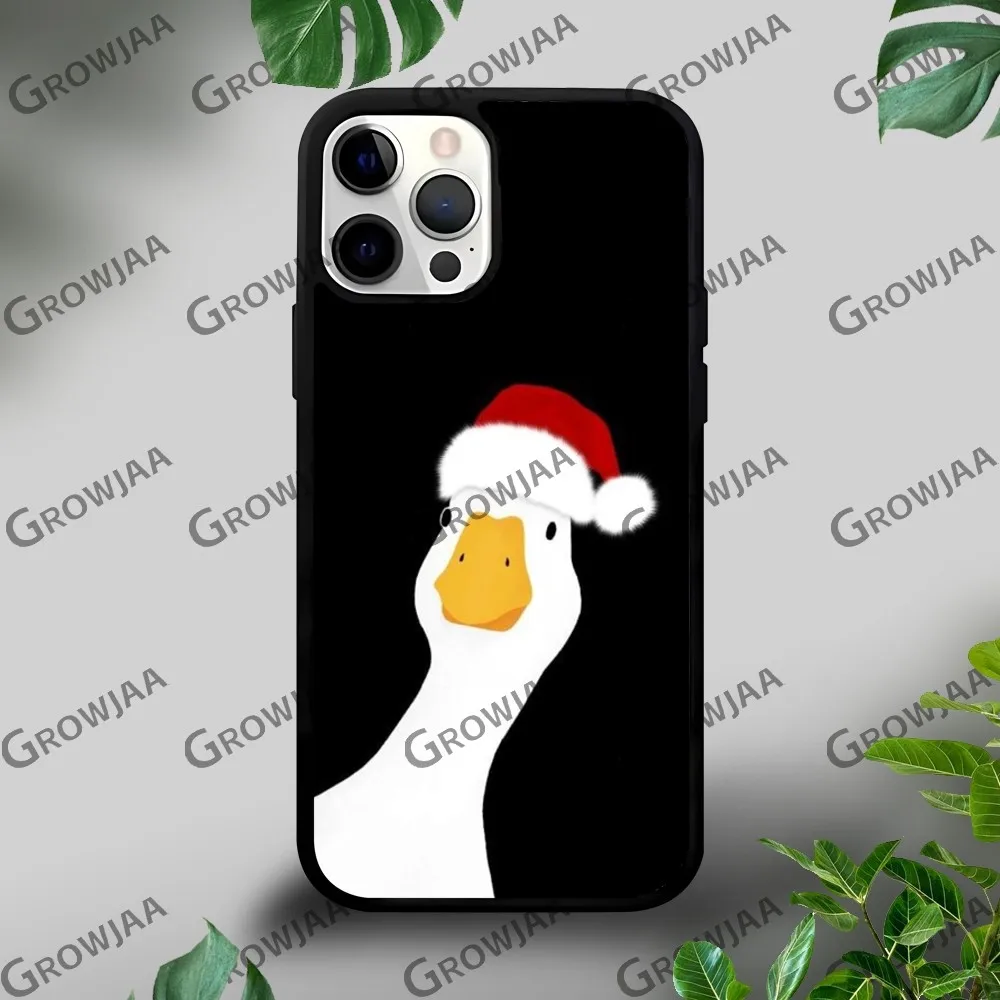 Cartoon Duck G-Goose Game Phone Case For iPhone 16 15 14 13 12 11 Pro Xs Max Mini Plus Celulares Hard Funda