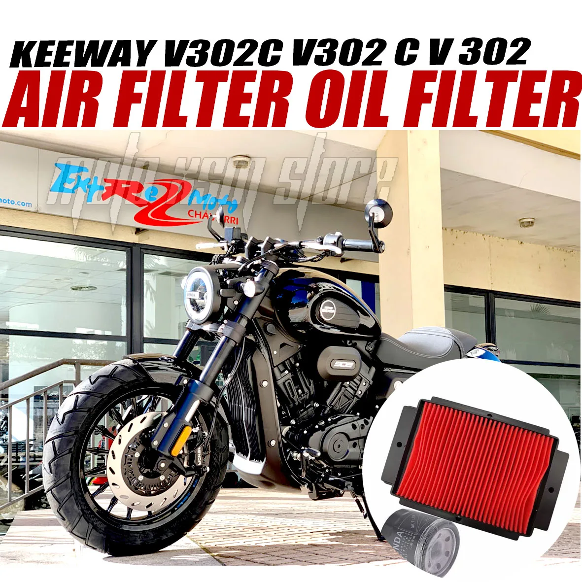 

Motorcycle Replacement Engine Air Filter Cleaner Air Filter Air Intake Filter Element For KEEWAY V302C V302 C V 302