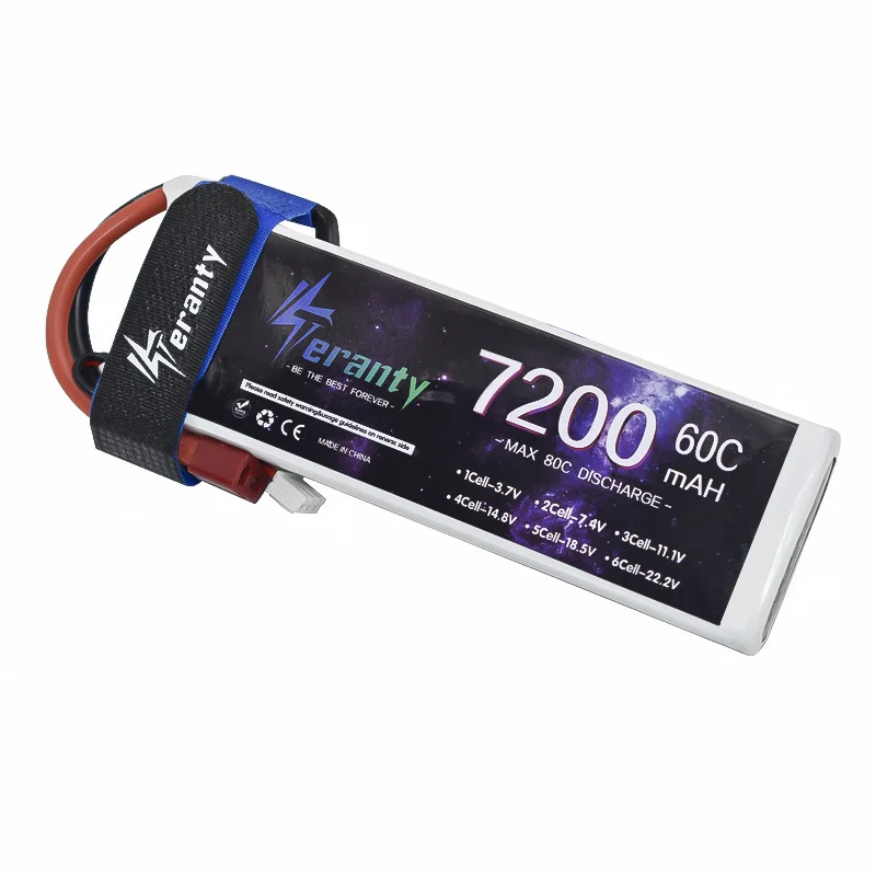 Imagem -05 - Lipo Bateria 7200mah 7.4v 60c 2s com Plug t Trx Xt90 para rc Quadcopter Helicóptero Carro Barco Drone Peças Sobressalentes