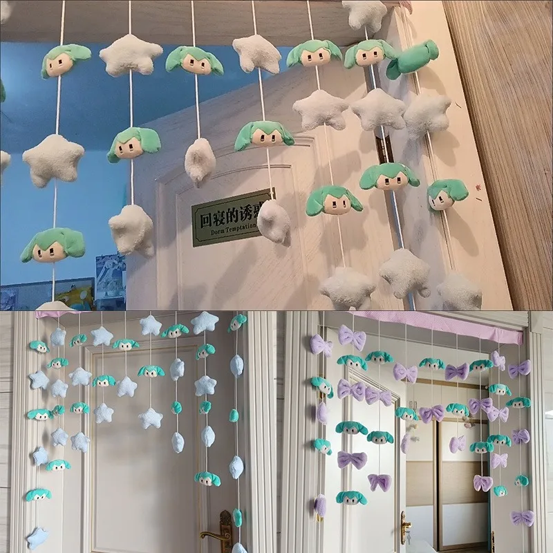 

Hatsune Miku Door Curtain Decoration Anime Girl Bedroom Curtain Home Partition Decoration Children's Non Perforated Decoration