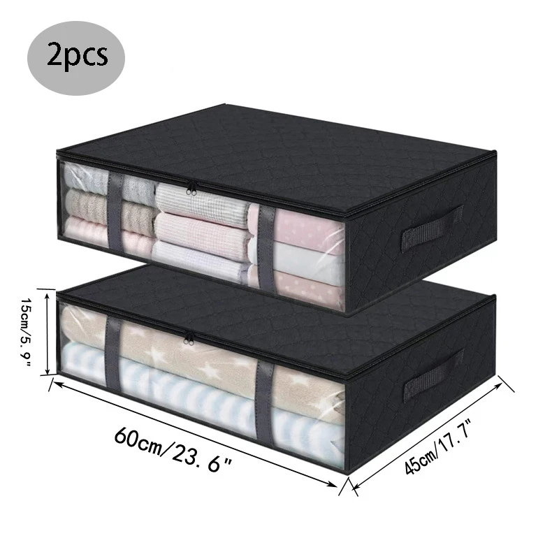 Storage Boxes Clothes Storage Collapsible Storage Bags Underbed Storage For Organizing Clothes Bedroom Quilts Closet Dormitory