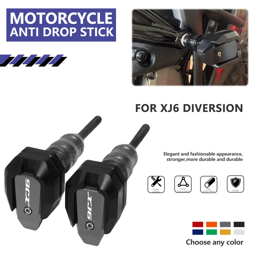 For Y-AMAHA XJ6 DIVERSION Motorcycle Fall Arrest Screw Ground Protection Rod XJ6 Motorcycle Handle Bar End Weight Handlebar Grip