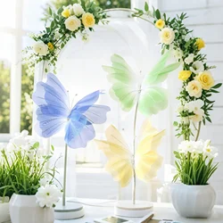 Artificial Silk Butterfly 50 Cm Artificial Gauze Photography Props 3d Wedding Party Garden Outdoor Hotel Window Display