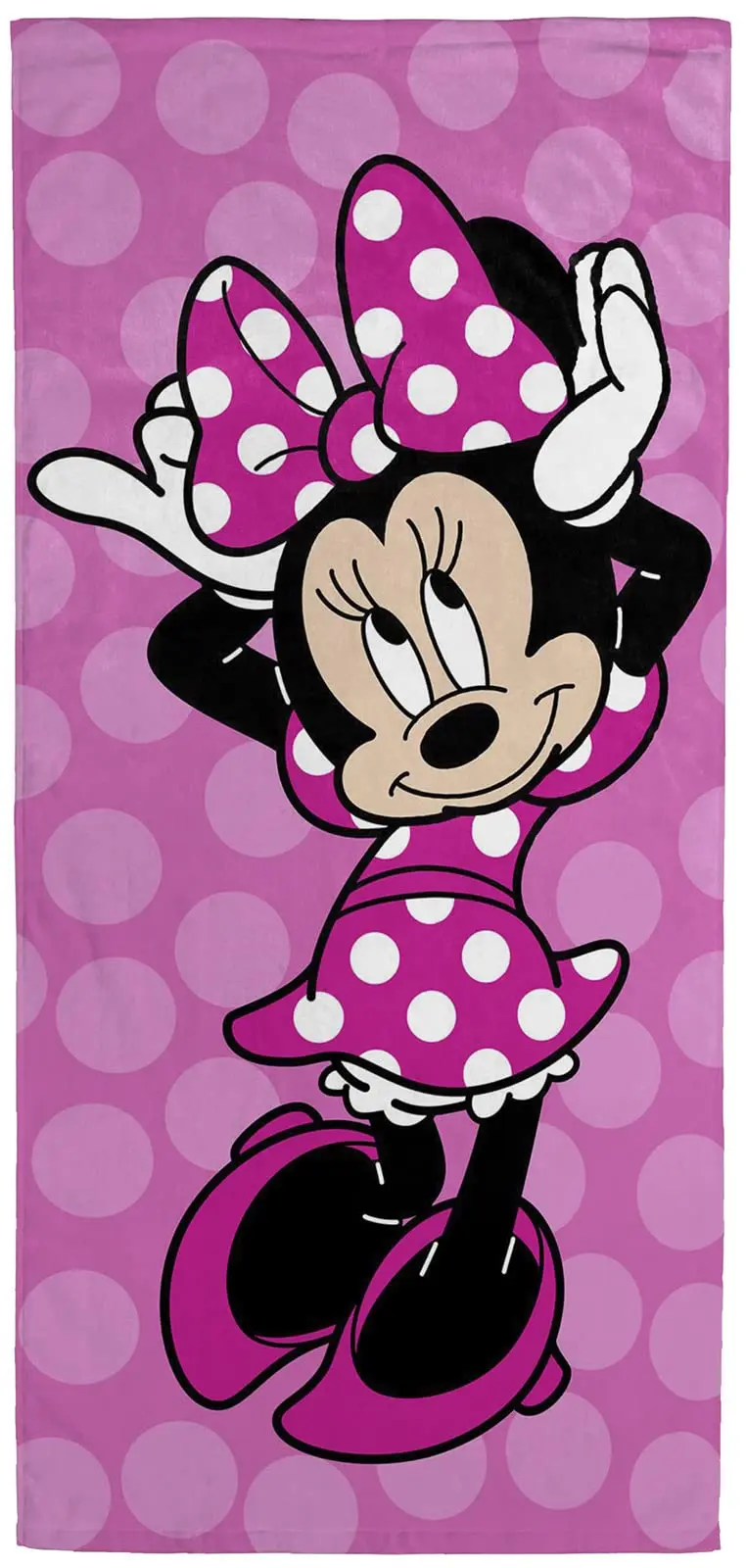 Disney Minnie Mouse Cartoon Bath Pool Pink Beach Towel Absorbent for Children Gifts Swimming Towel Travel Camping Picnic Yoga