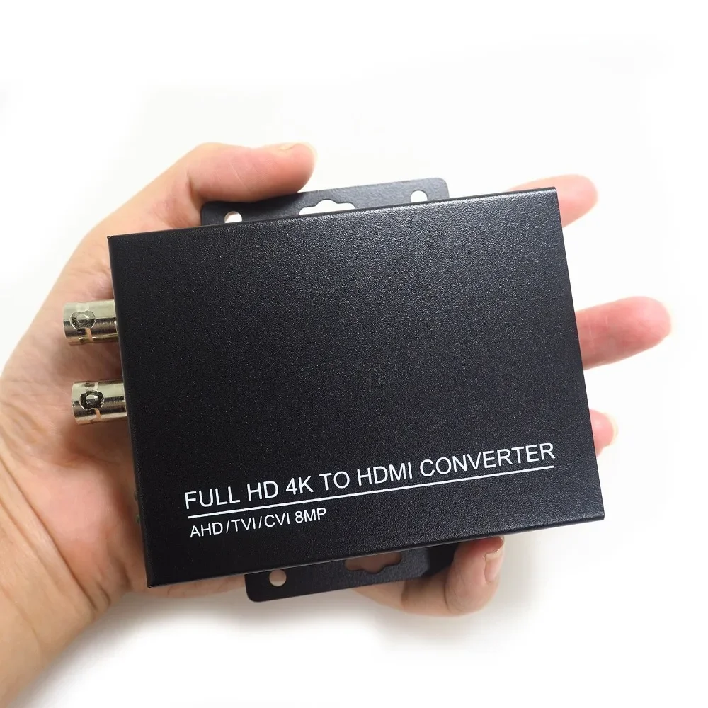 2019 New arrival 4K 720/1080P HDC-ADH 4-in-1 Resolution supports CVI 8MP /TVI 8MP /AHD 8MP+CVBS to HDMI Converter security test