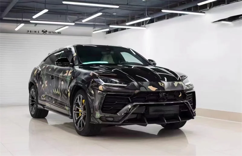 Lamborghini Urus Body Kit TC Style Carbon Fiber Front Lip Side Skirts Rear Diffuser Spoiler Exterior Accessories Car Kit view 5