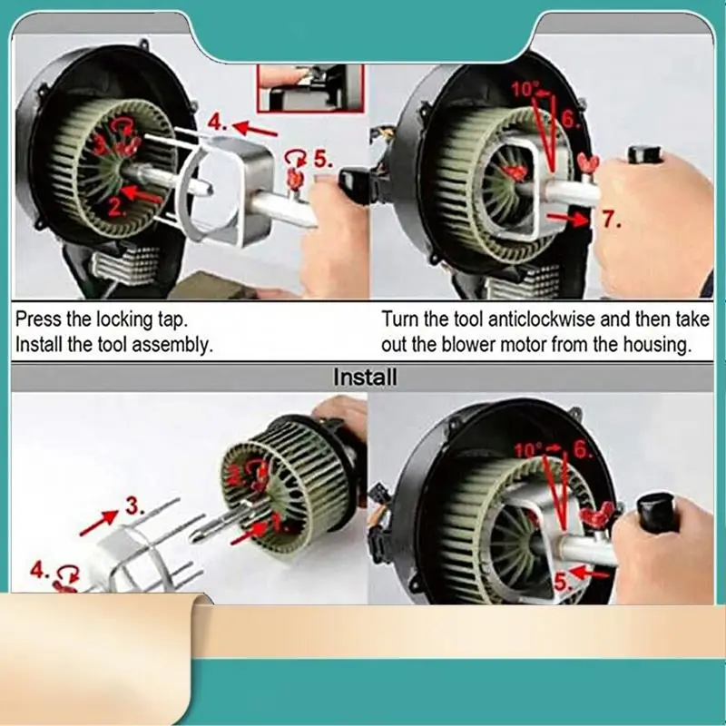 Heater Blower Motor Tool For Volvo S60 S80 V70 Xc60 Xc70 Land Rover Evoque 9997284-N31R