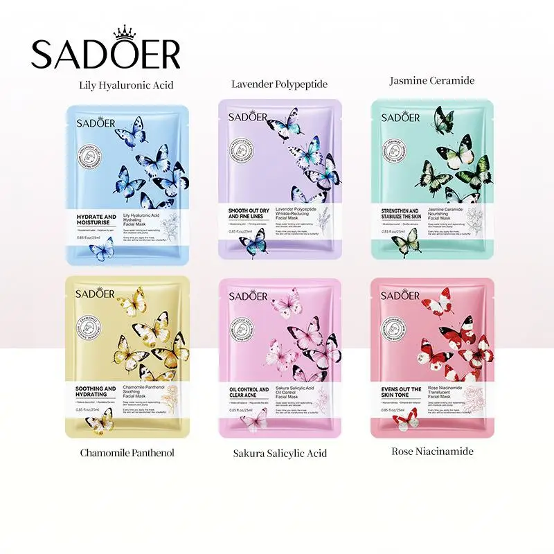 زهر الكرز قناع الوجه الخزامى الوردي الياسمين زنبق البابونج ترطيب عميق ترطيب منعش النفط السيطرة الوجه العناية بالبشرة #1