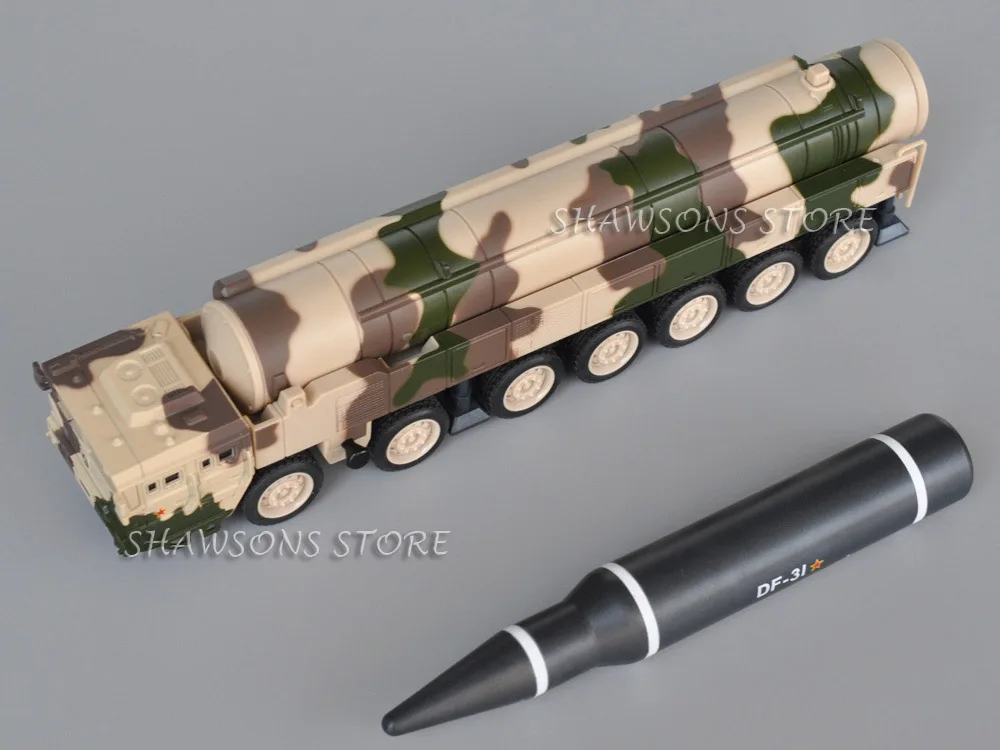 Diecast Military Vehicle Model Toy DF-31 Ballistic Missile Truck With Sound & Light