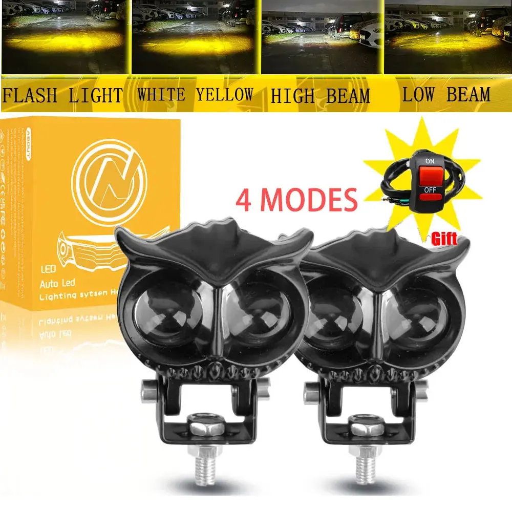 Противотуманные фары NORGOS 24 В для мотоцикла Honda Yamaha Suzuki Bajaj Hero Italika Jawa BMW Motorrad Hyosung Motors Piaggio