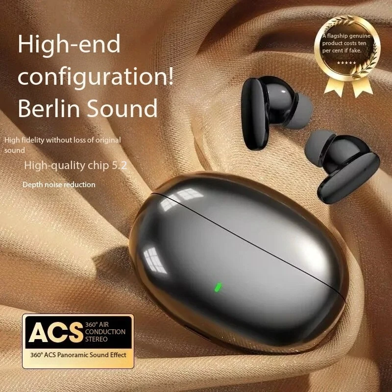 

Bluetooth 5.2 Earphones Wireless HIFI Sound Quality Headphones Long Lasting Pain Free Sport Game Earbuds for All Mobile Phone