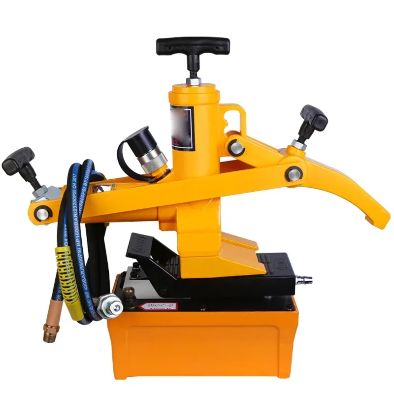 New Large Portable Tire Raking Device Pneumatic Tool Tyre Pressing Machine Pneumatic Hydraulic Stripper Loader Tire Raking Forkl