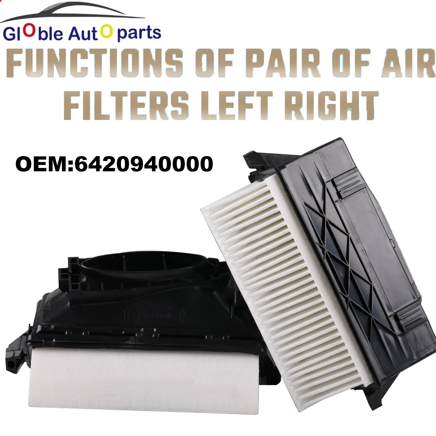 

Pair of Right Left Seat Air Filter Fits Mercedes-Benz C class S-Class W221 W222 300/350 CDI OM 6420941204 6420940000 6420942304