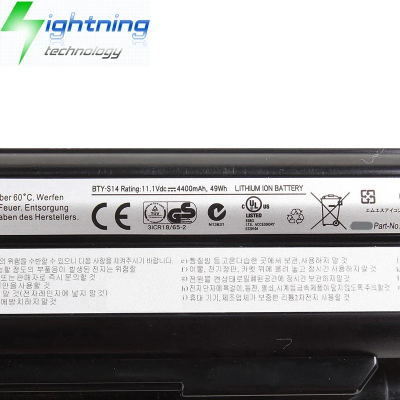 Brand New Original BTY-S14 BTY-S15 11.1V 49Wh Laptop Battery for MSI GE60 GE70 2PE MS-16GF MS-16GC MS-16GD