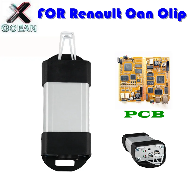 

2025 новейший высококачественный золотой основной процессор печатной платы AN2131QC OBD2 автомобильный диагностический инструмент для Renault Can Clip B AN2131QC