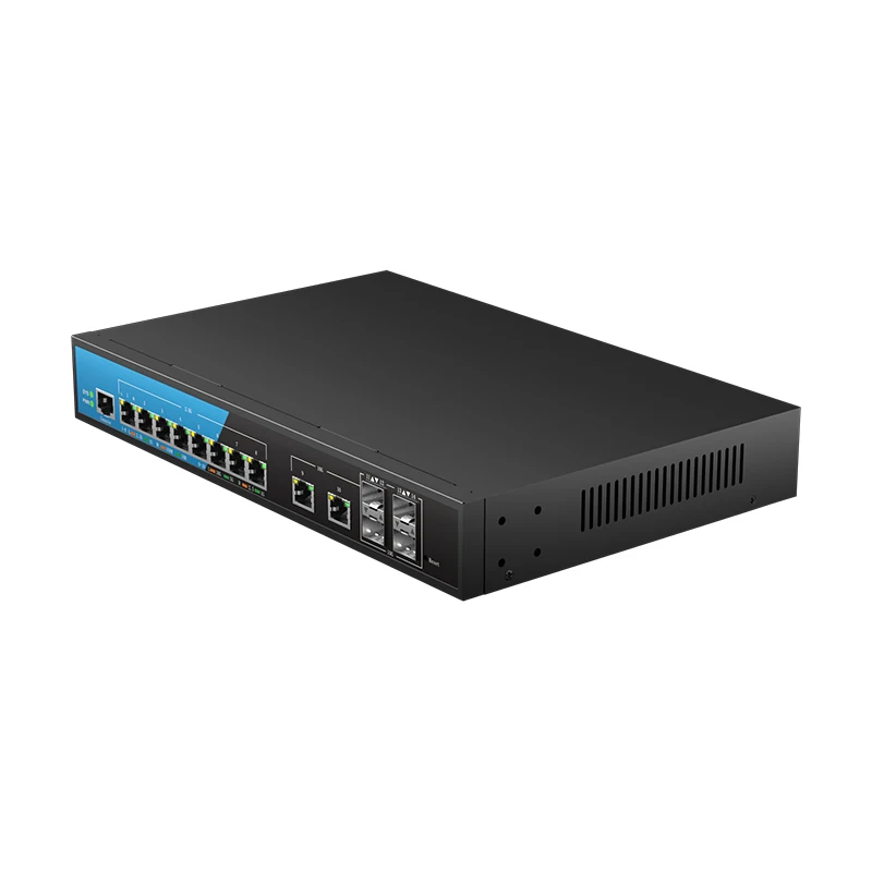 Imagem -04 - Keeplink-interruptor dos Ethernet 14-port Camada do Multi-gigabit 8-poe Interruptor 2.5gb 4-sfp Mais 10gb 2-rj45 10gb Uplink