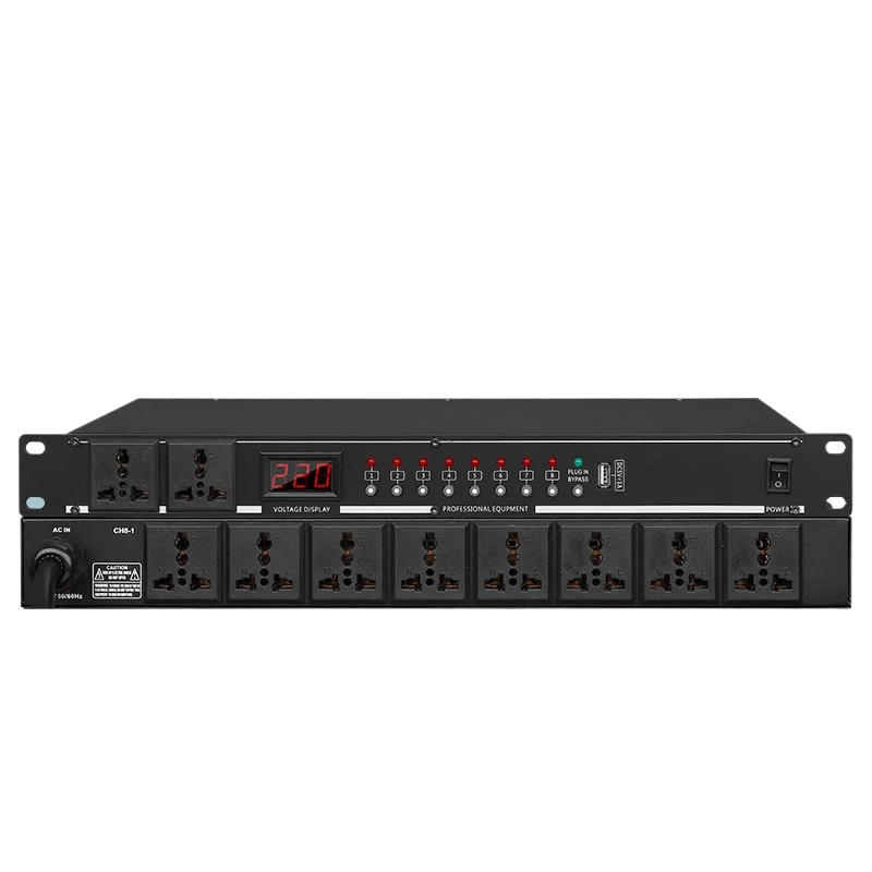For Professional Power Sequencer 8/10 Intelligent Sequence Controller Power Amplifier Audio Stage