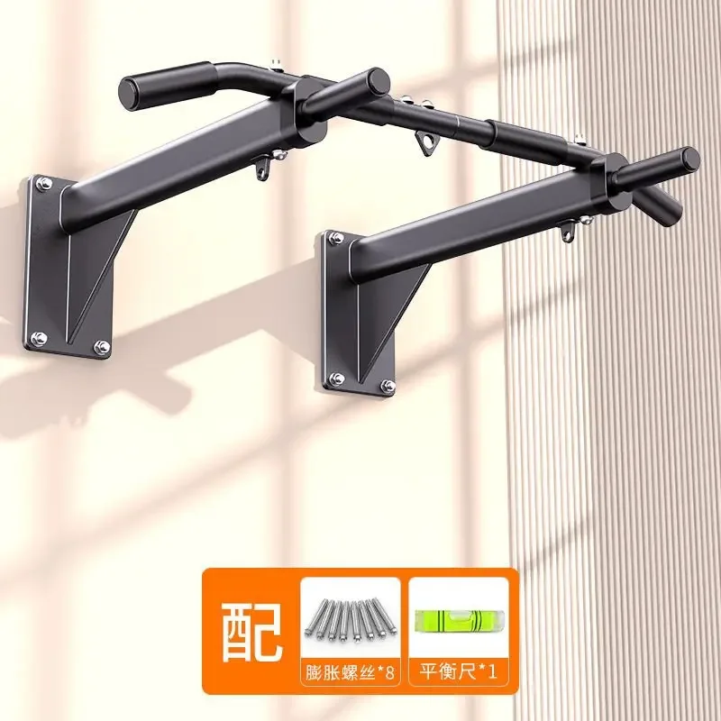 Indoor Wall‑Mounted Single Pull‑Up Parallel Bar, Home Fitness Rack for Upper‑Body Strength Training Bodyweight Workout Practice