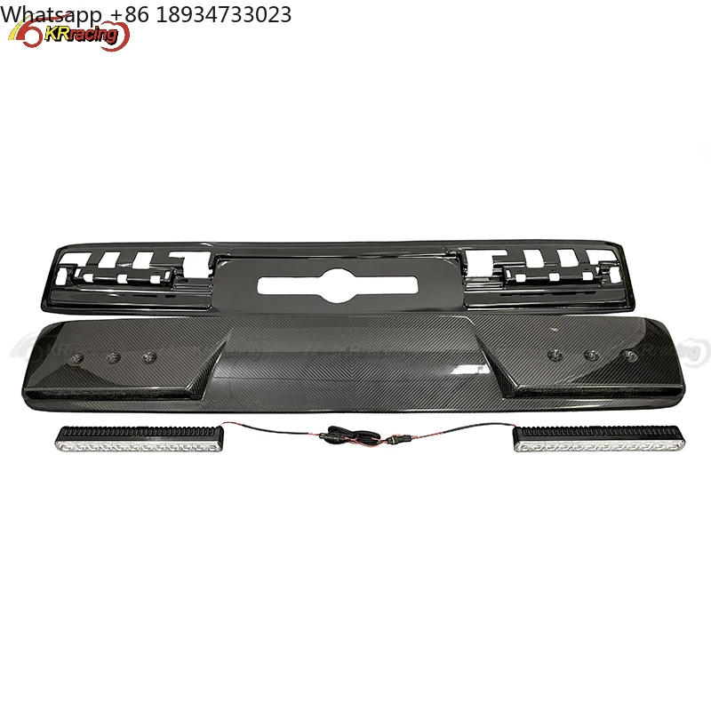 

Brabu Style Dry Carbon Fiber Roof Spoiler With LED Light G63 W464 Body Kit for Mercedes Benz G-class W464 G55 G500 G63 2018-2019