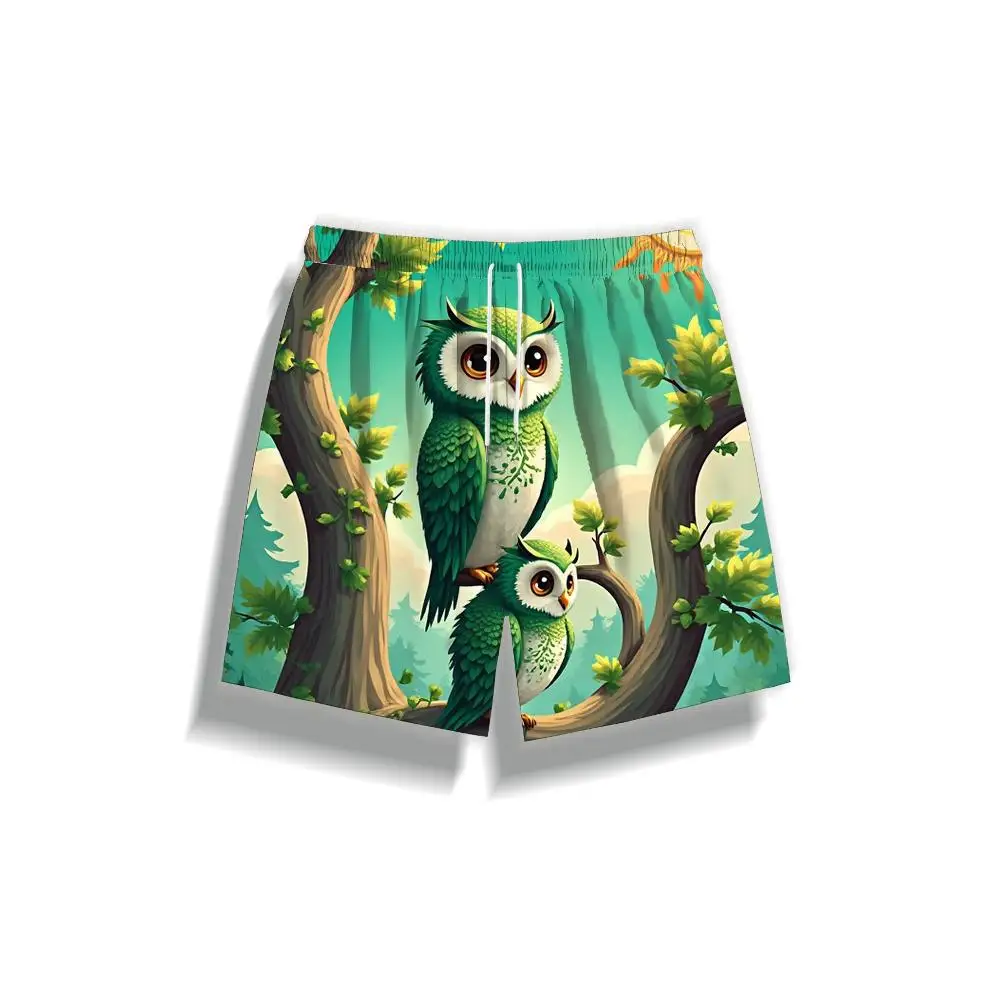 

1pcs Men's Short swim trunks2026 Summer 3D Printed Short sleeve Quick drying baggy pants running Polyester Breathable Pants