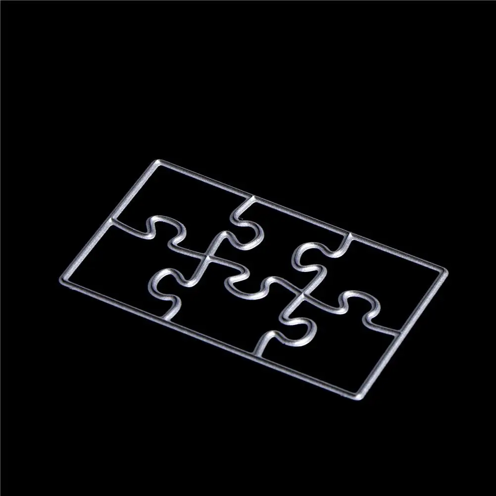 Metal Cutting Dies DIY Scrapbooking Puzzle Embossing Dies Customized Cut Stencils La coupe meurt des pochoirs 6.5*4.2cm