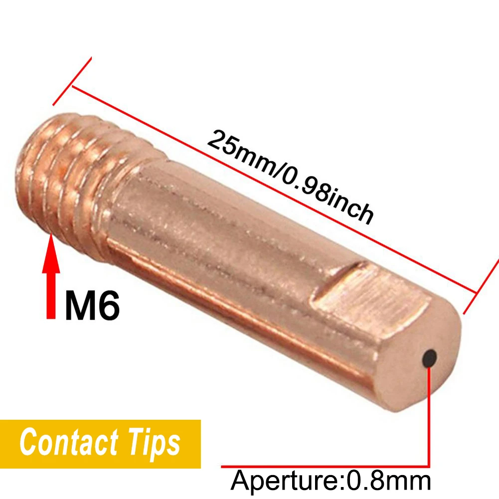 

15AK Welding Nozzle Replacement 14PCS Set Includes 2 Nozzles 10 Contact Tips 2 Holders for 15AK 0.8mm Tip Size