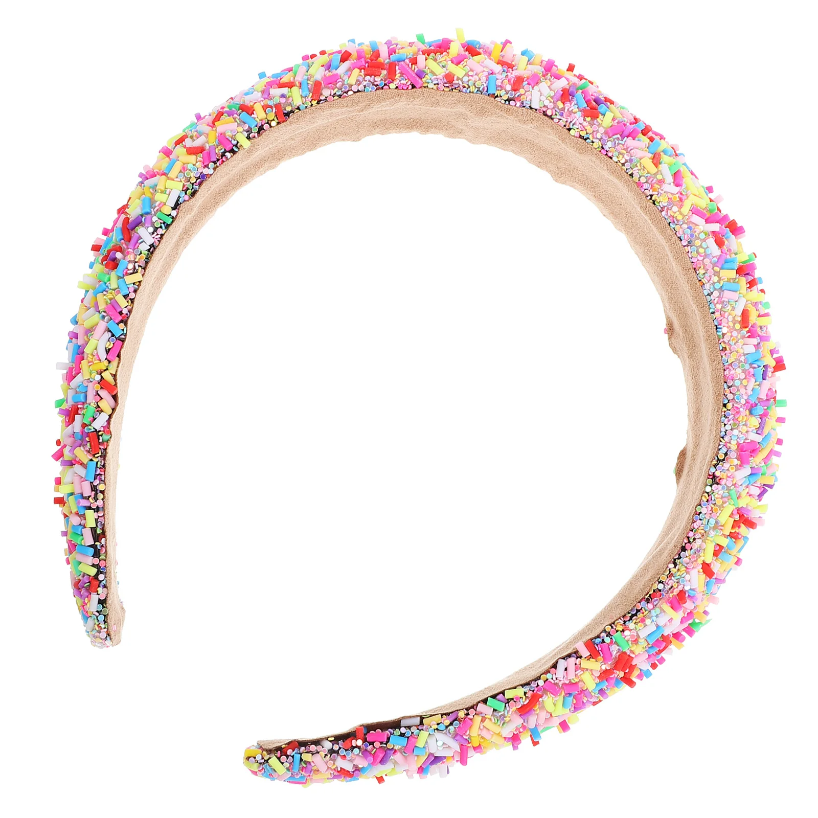 عصابة رأس واسعة مزينة بلون الحلوى، عصابة رأس مريحة ومرنة للنساء والفتيات المراهقات وإكسسوارات الموضة