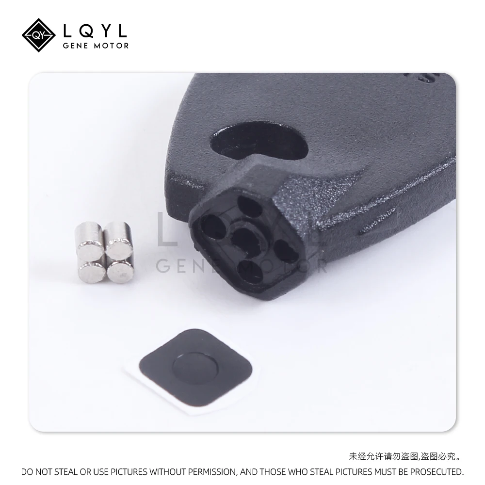 Llave negra de repuesto para SUZUKI, cerradura antirrobo magnética AN250 AN400 AN650 Burgman Sj50 V125S V50 AG50 60Single V125G, 6 uds.