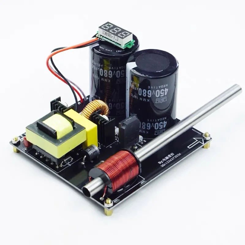 A Simple Single Stage Coil Gun DIY Kit Physical Experimental Equipment for High-voltage Electromagnetic Guns