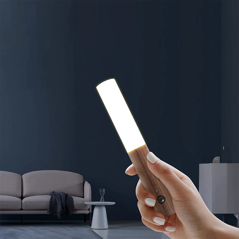 New Creative  Smart Human Body Induction Night Light Led Rechargeable Magnetic Night Light For Home Kitchen Cabinet Decoration