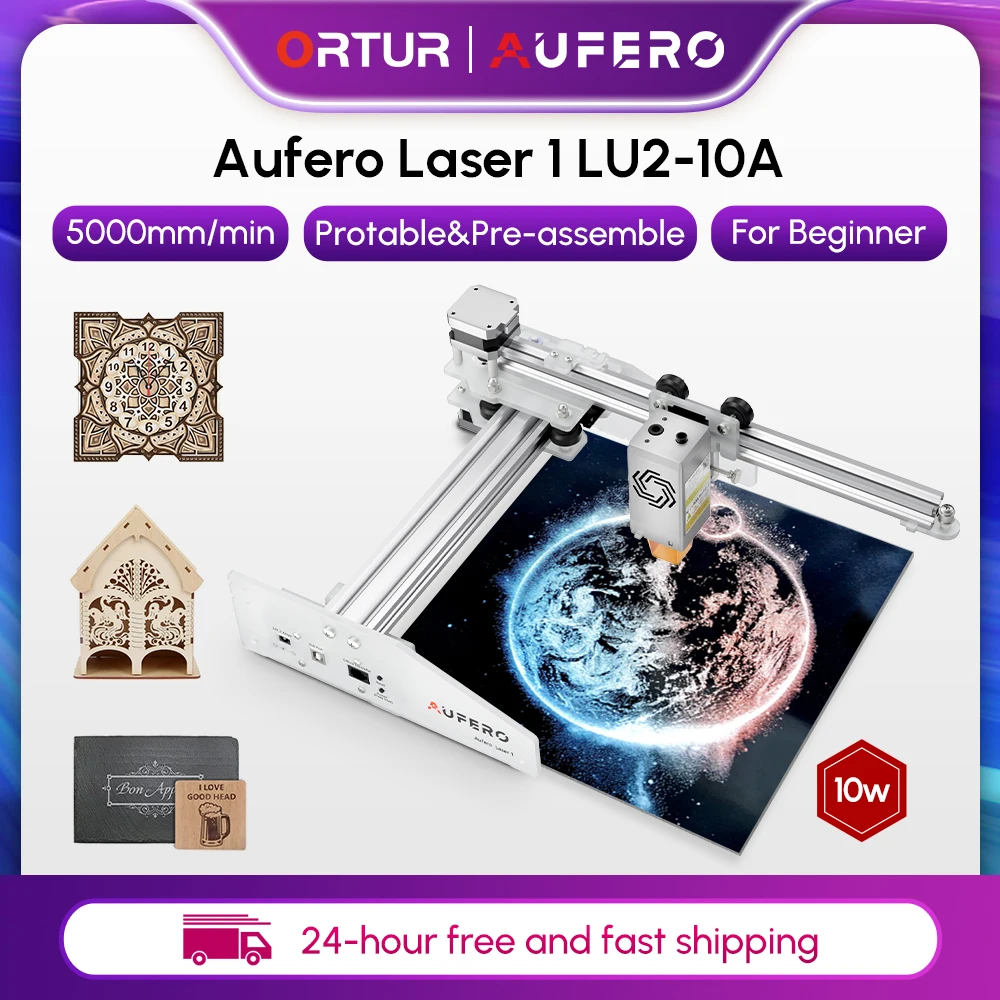 

Ortur Aufero laser 1 Portable Laser Engraving Machine Working Area 180x180mm Laser Engraver Printer Portable Carver DIY Laser