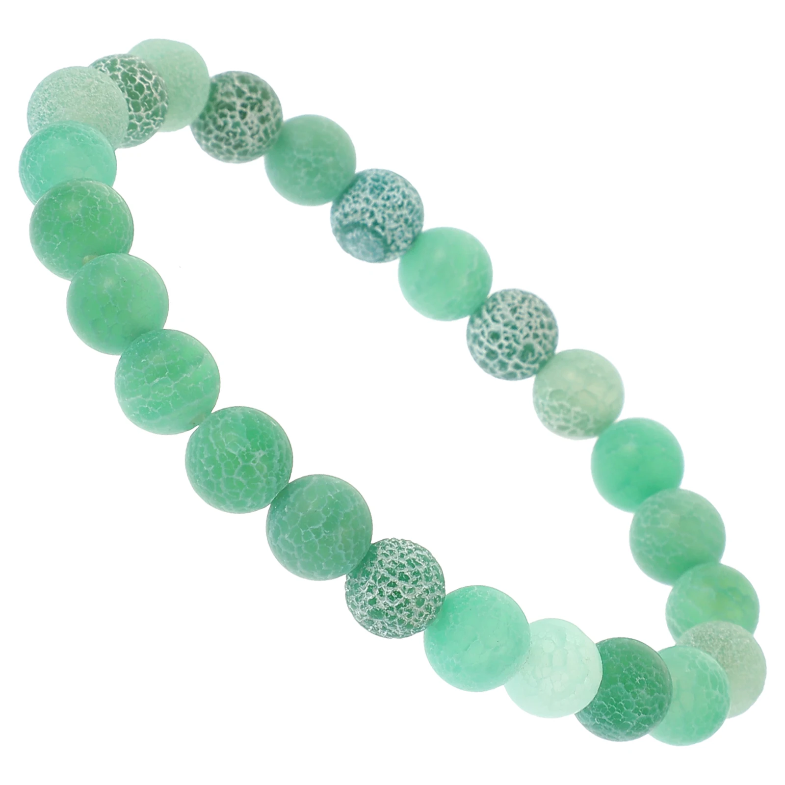 

Frosted Stone Bracelets Green Bead Wrist nament for Men Women Creative Jewelry Fits Most Wrists Casual Everyday