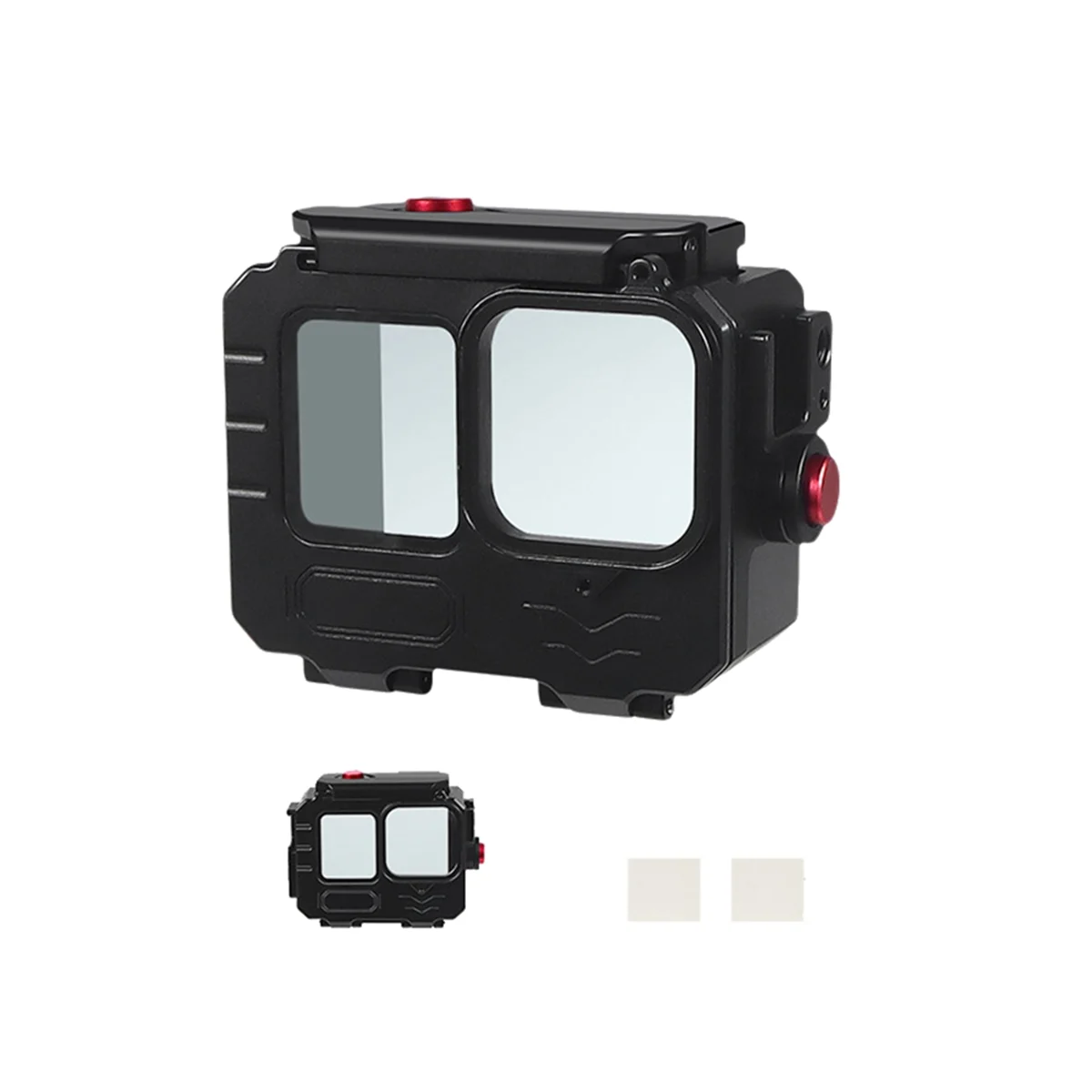 80M Waterproof Case Aluminium Frame Protective Case Underwater Diving Housing for GoPro12/11/10 Action Camera A