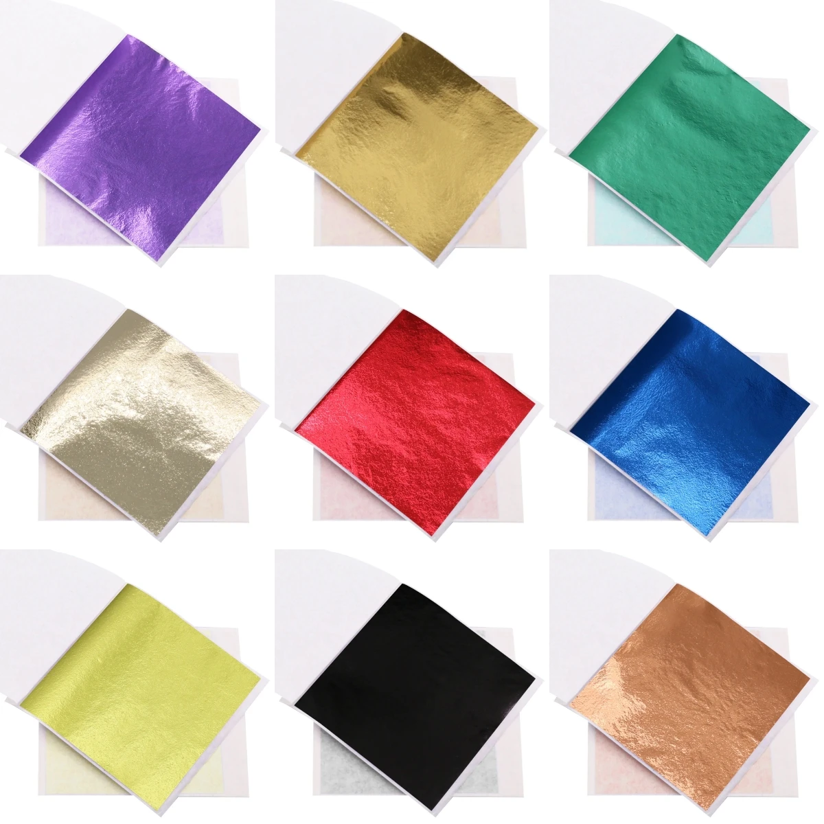 Gold Leaf Sheets: Versatile for DIY Nails, Painting, Resin Art, Gold-plated Furniture Decoration Tissue Paper Silver Foil Gold L