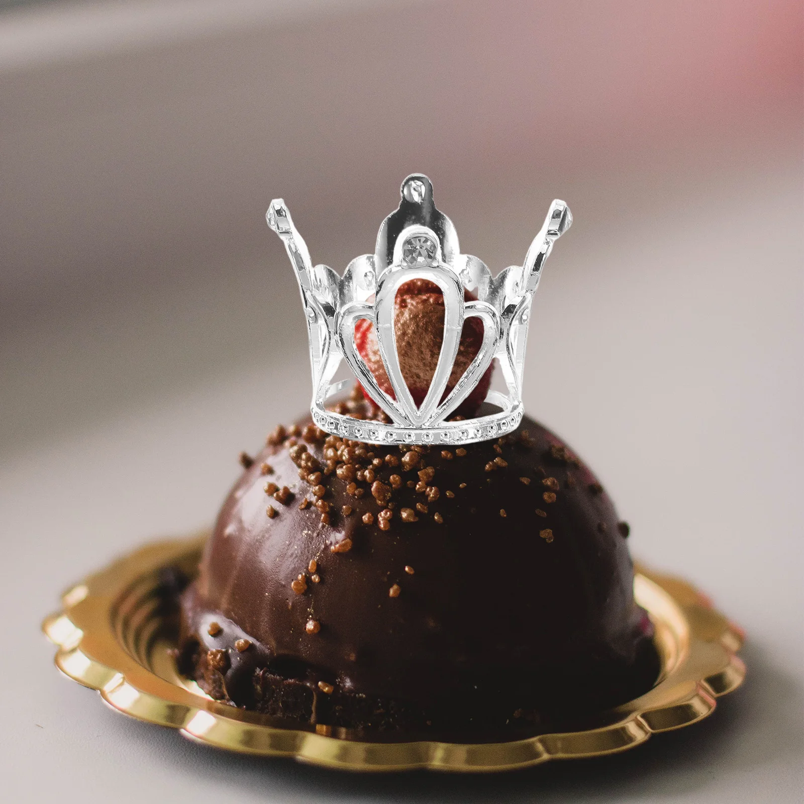 

24 Pcs Crown Cake Decorating Halloween Centerpieces Decorations Cupcake Toppers Birthday