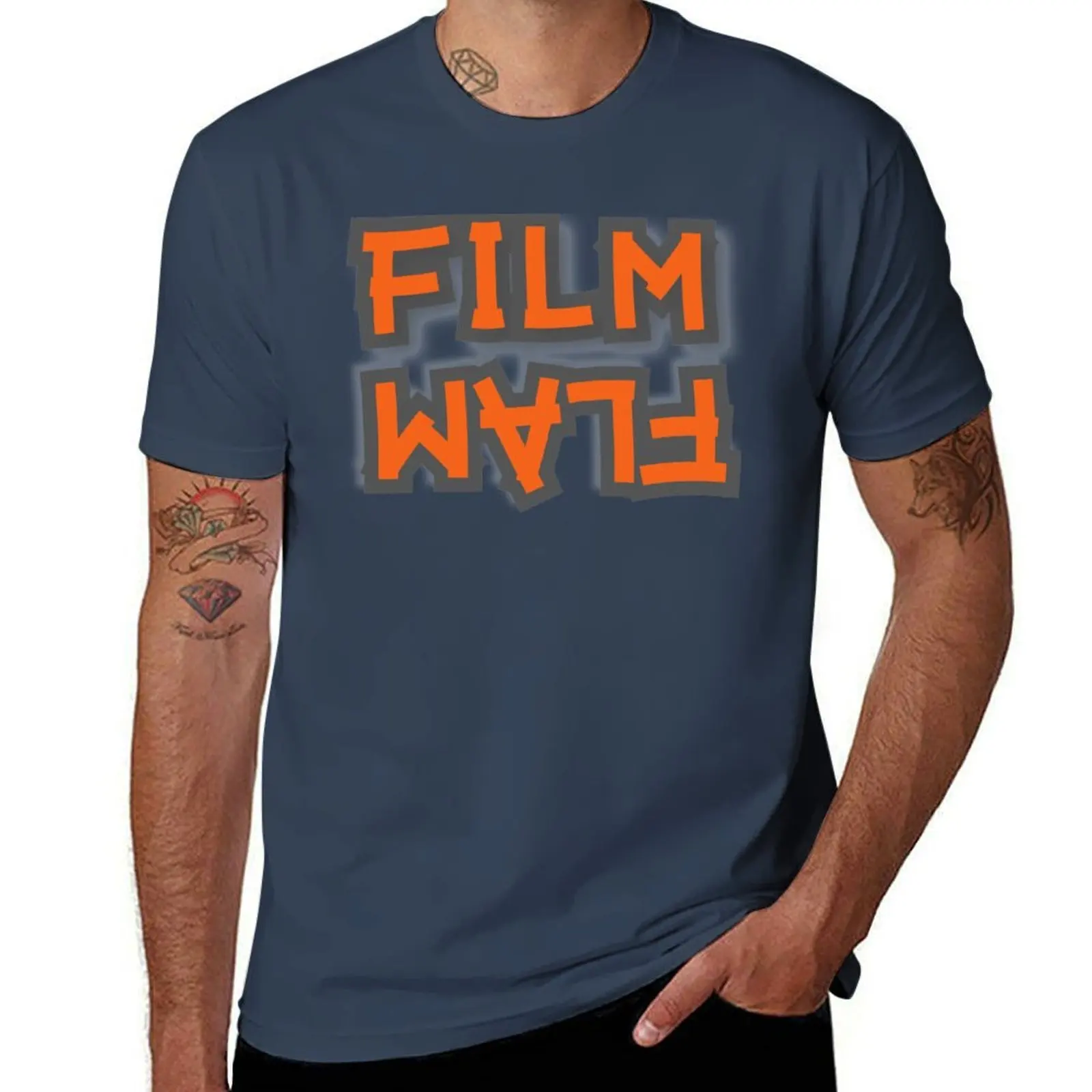 Film Flam T-Shirt Outdoor Work Short Sleeve Top