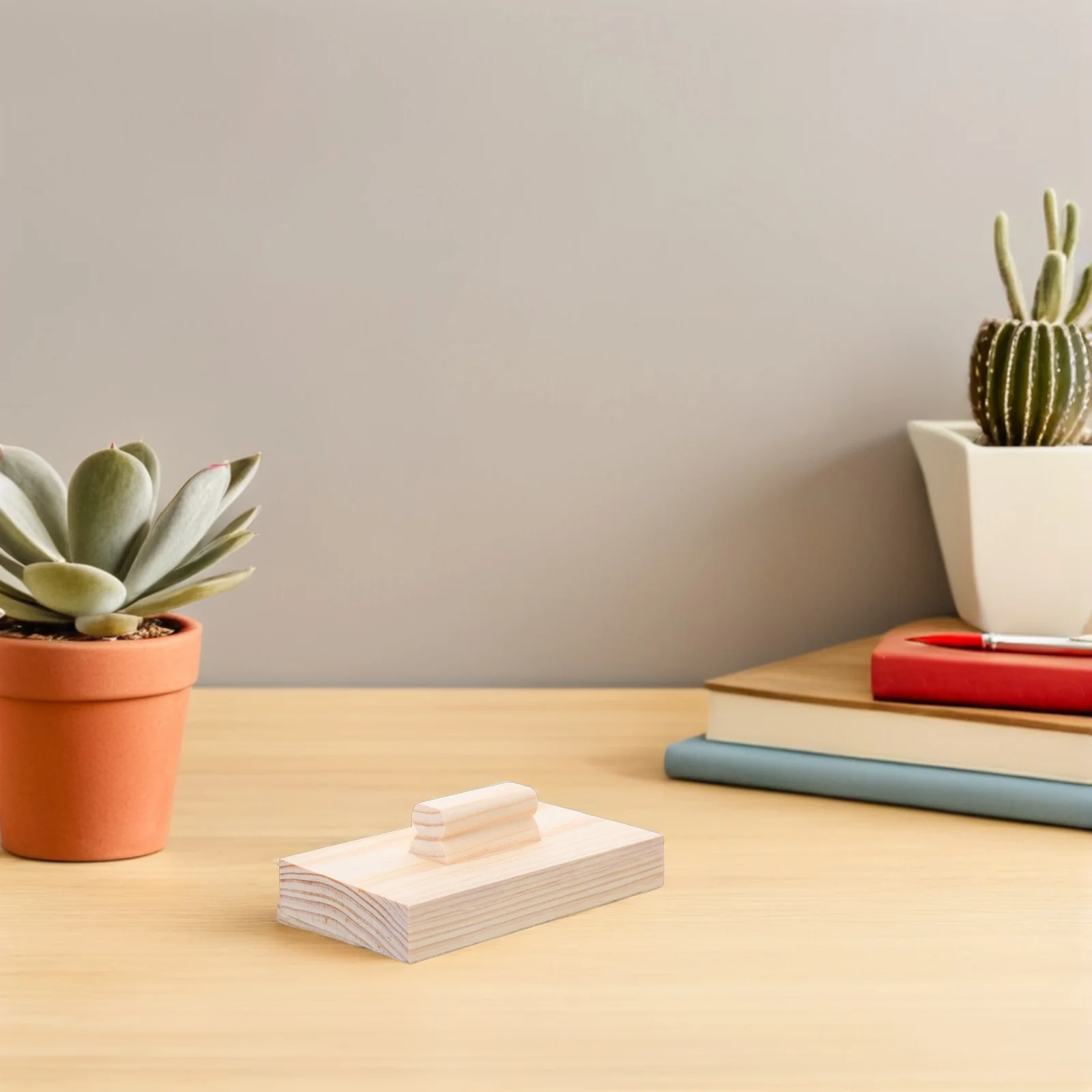 2 قطعة كتل الرمل الخشبية لأداة كتلة الخشب مقبض مريح الموسيقية إيقاع قرع كاستانيت أداة كتلة الرمل #3